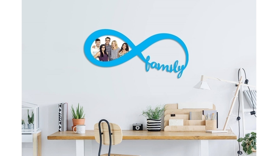 Family infinity photo frame  3D Print 246526