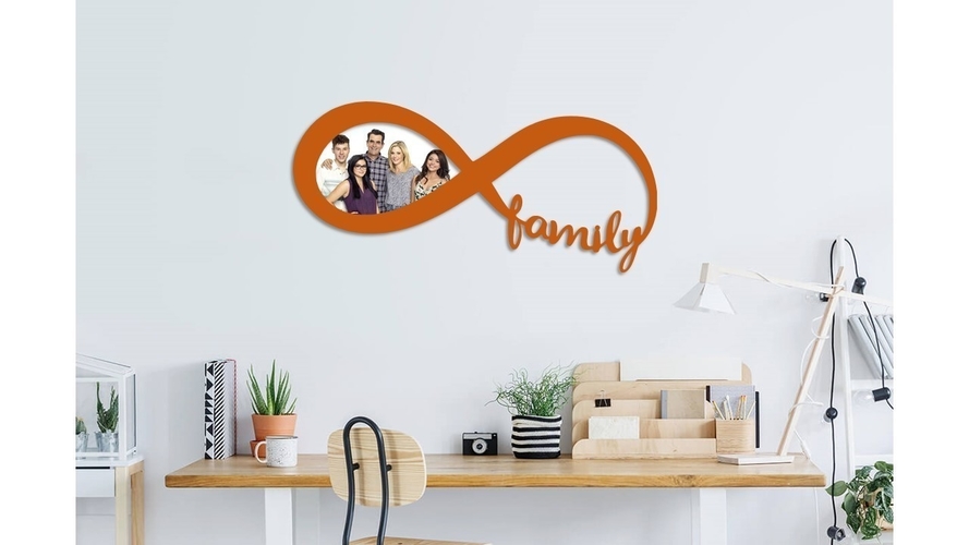 Family infinity photo frame  3D Print 246527
