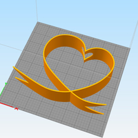 DESKTOP HEART RIBBON FLOWER HOLDER - Thumbnail 3