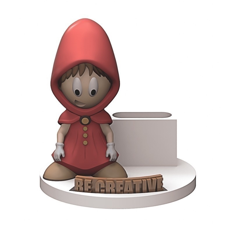 Red chaperone pencil holder