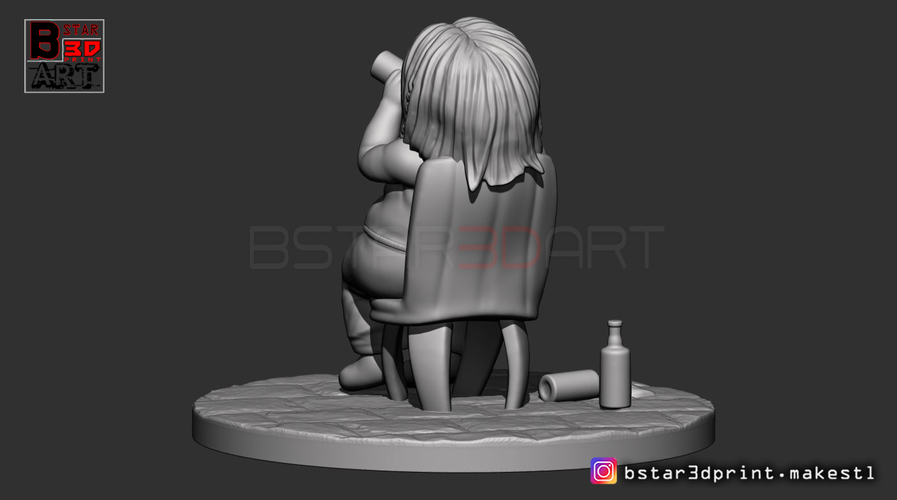 Thor Fat CHIBI version - Avenger 4 ENDGAME - from Marvel 3D Print 246589