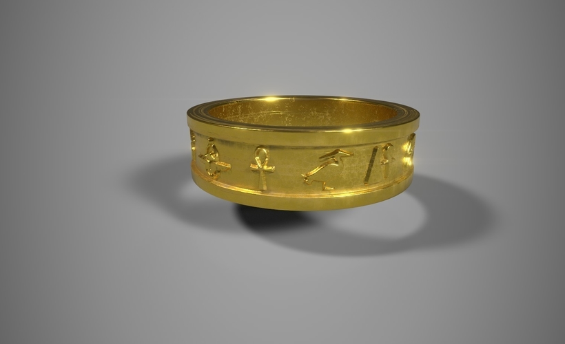 Egyptian Ring 3D Print 246639