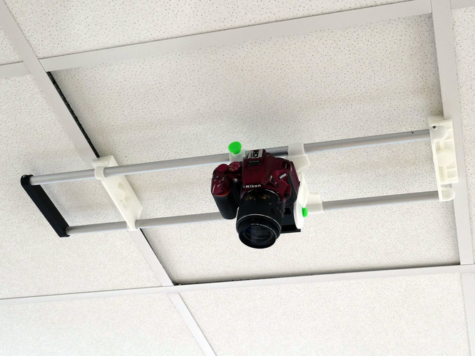 Ceiling Camera Mount for 600mm Commercial Ceilings 3D Print 246688