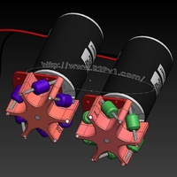 100mm x 50mm  Mecanum Wheel Kit - Thumbnail 2