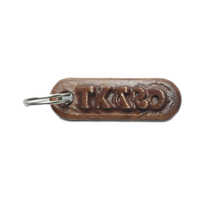 TXARO Personalized keychain embossed letters - Thumbnail 2