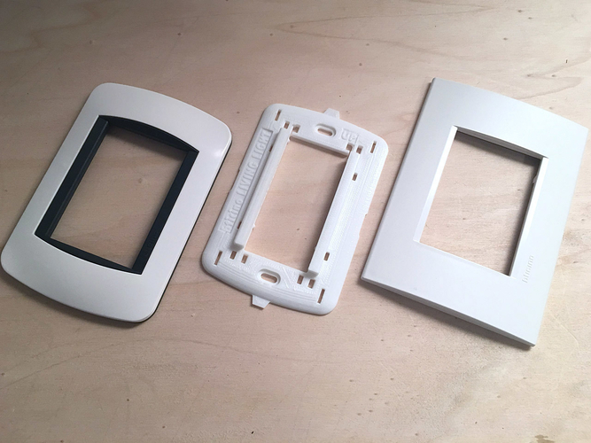 Bticino Livinglight - Insteon mini remote wall mount bracket 3D Print 246785