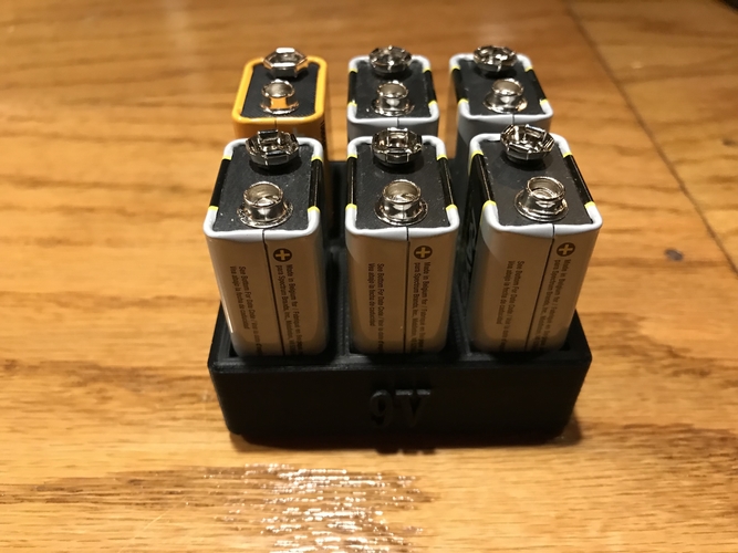 Simple 9V Battery Holder 3D Print 246842