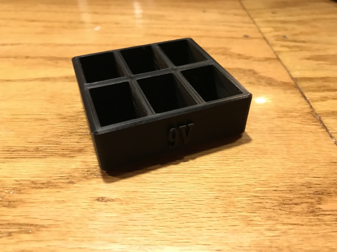 Simple 9V Battery Holder 3D Print 246848