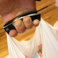 Flexible Plastic Bag Handle with "coins" - Thumbnail 2