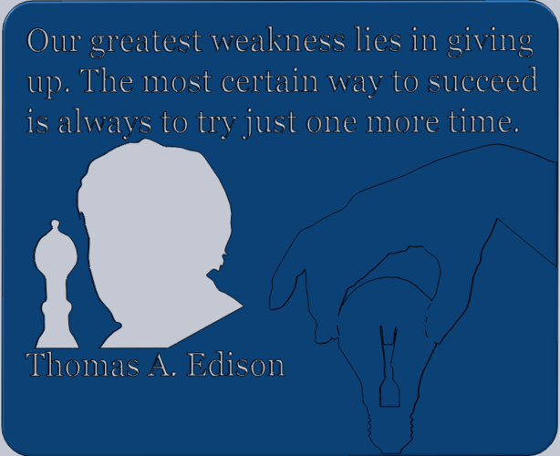 Thomas Edison Quotes 3D Print 246952