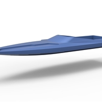 Speed boat hull Scale 1:24 - Thumbnail 2