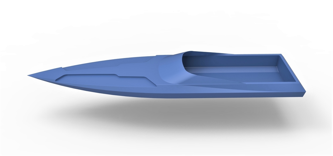 Diecast model Speed boat hull Scale 1:24 3D Print 247013