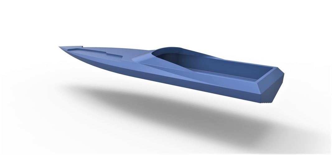 Diecast model Speed boat hull Scale 1:24 3D Print 247016