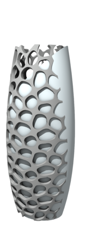 Florero Combinado (Vase combined with Voronoi pattern) 3D Print 247035