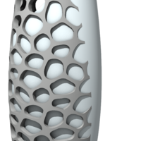 Florero Combinado (Vase combined with Voronoi pattern) - Thumbnail 1