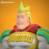 Lemillion 3D Model - STL Print - BokuNoHeroAcademy - Thumbnail 5