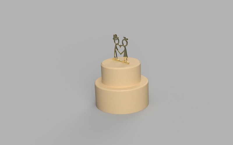 Cake Topper v1 3D Print 247226