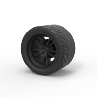 Small Diecast Sport wheel 8 3D Printing 247233