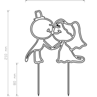 Wedding topper for a cake - Thumbnail 1