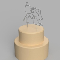 Wedding topper for a cake - Thumbnail 2