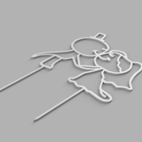 Wedding topper for a cake - Thumbnail 3