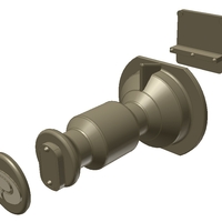 Makerbot Low friction spool holder for glass marbles - Thumbnail 3
