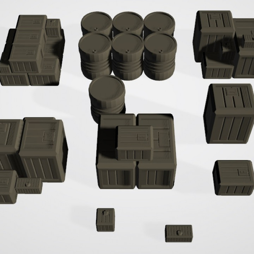 Industrial Sector Omicron - Accessories Sci Fi Bundle  3D Print 247336