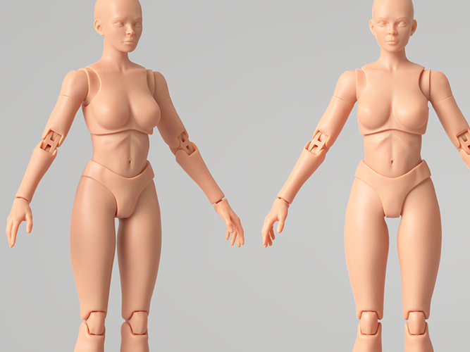 Articulated Poseable Female Figure 3D Print 247420