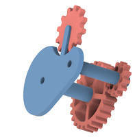 Movable Gears Pens and tools holder  - Thumbnail 3