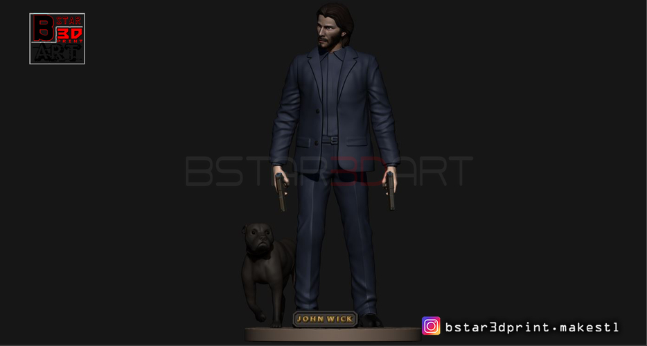 Keanu Reeves - John Wick 3d print 3D Print 247477