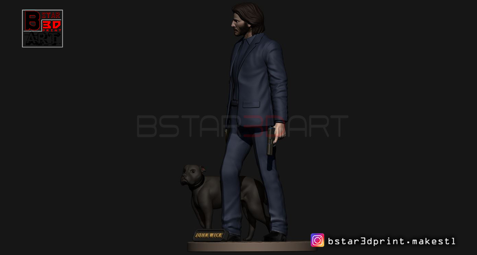 Keanu Reeves - John Wick 3d print 3D Print 247478