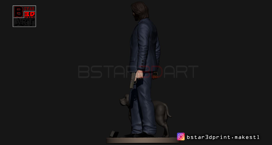 Keanu Reeves - John Wick 3d print 3D Print 247479