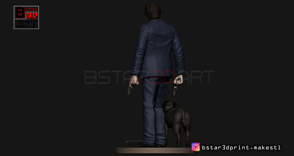 Keanu Reeves - John Wick 3d print 3D Print 247480