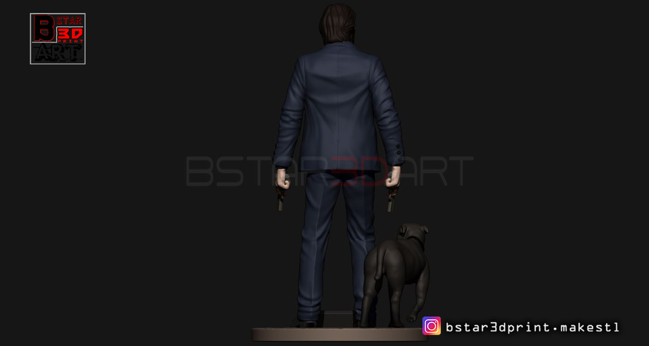 Keanu Reeves - John Wick 3d print 3D Print 247481