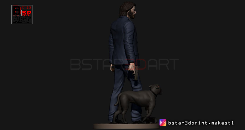 Keanu Reeves - John Wick 3d print 3D Print 247482