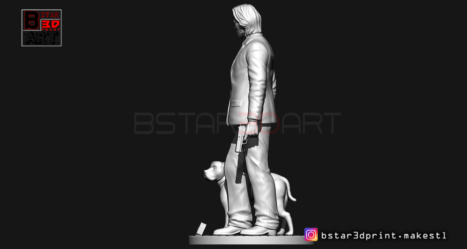 Keanu Reeves - John Wick 3d print 3D Print 247487