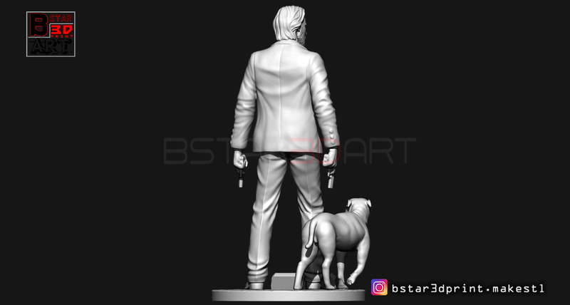 Keanu Reeves - John Wick 3d print - Pinshape