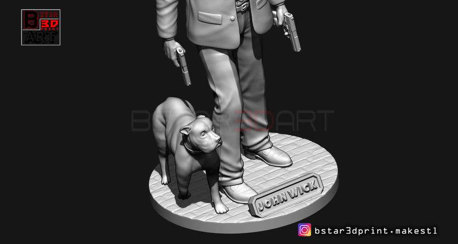 Keanu Reeves - John Wick 3d print 3D Print 247494