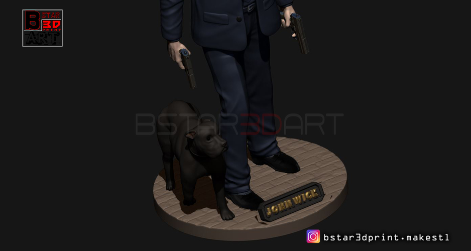 Keanu Reeves - John Wick 3d print 3D Print 247495