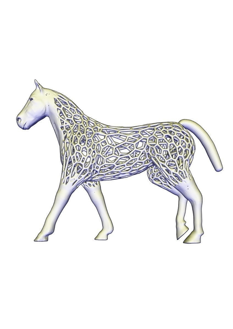 big voronoi horse