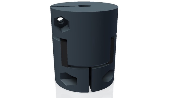 Coupling with flexible center part