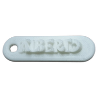 ALBERTO Personalized keychain embossed letters - Thumbnail 2