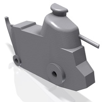Caricature WWI toy Renault FT-17 tank - Thumbnail 4