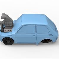 Crazy Fiat 126p Scale 1:24 - Thumbnail 8