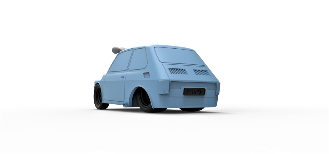 Crazy Fiat 126p Scale 1:24 3D Print 247623