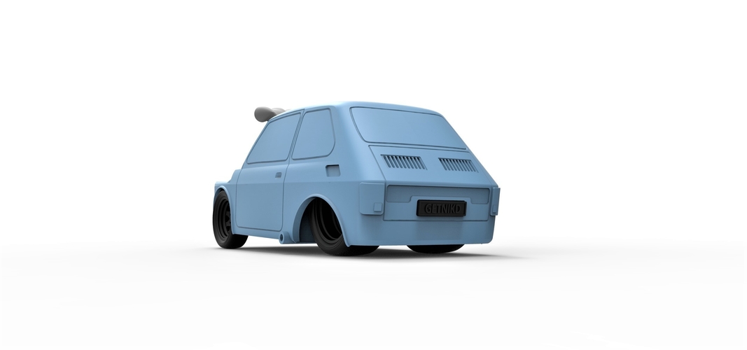 Diecast model Crazy Fiat 126p Scale 1:24 3D Print 247623