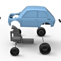 Crazy Fiat 126p Scale 1:24 - Thumbnail 20