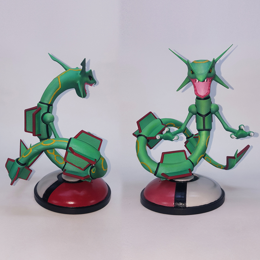 3D file Deoxys vs Rayquaza diorama 🐉・3D printing template to download・Cults