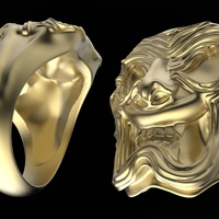 Onryo Mask Ring - Thumbnail 3