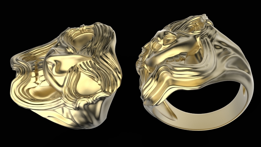 Onryo Mask Ring 3D Print 247658